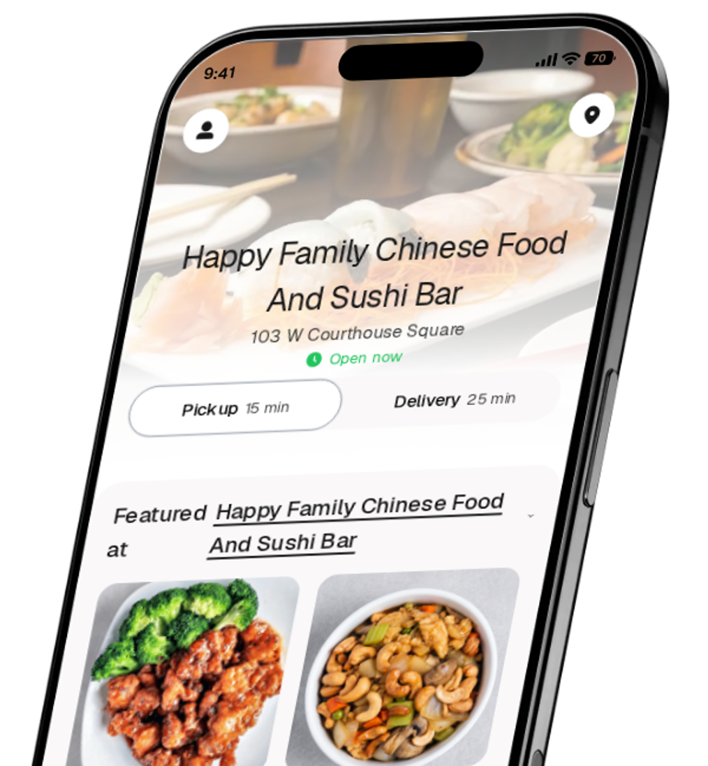 Happy Family Chinese Food And Sushi Bar app preview